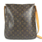 LOUIS VUITTON M51256 モノグラム ミュゼット カバン フラップ 斜め掛け ショルダーバッグ モノグラムキャンバス ユニセックス ブラウン