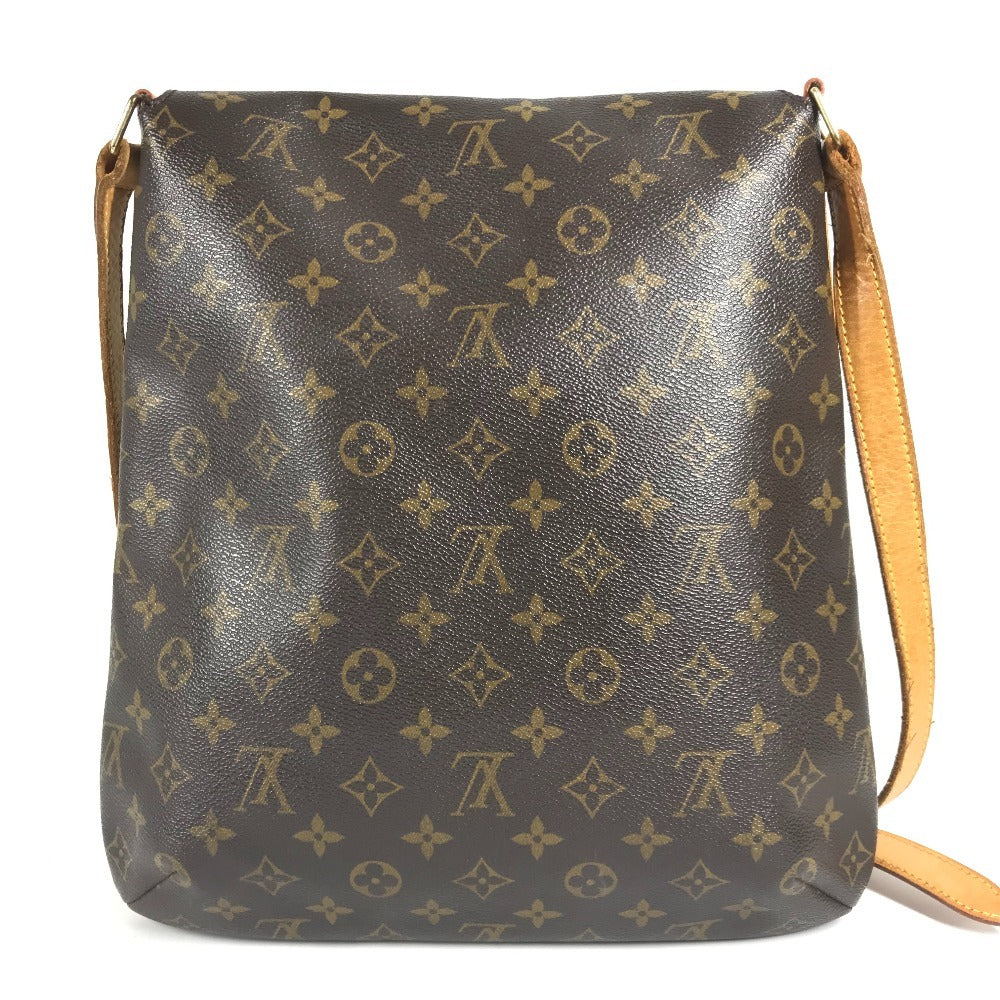 LOUIS VUITTON M51256 モノグラム ミュゼット カバン フラップ 斜め掛け ショルダーバッグ モノグラムキャンバス ユニセックス ブラウン