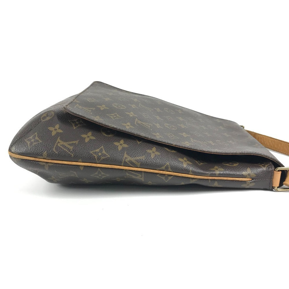 LOUIS VUITTON M51256 モノグラム ミュゼット カバン フラップ 斜め掛け ショルダーバッグ モノグラムキャンバス ユニセックス ブラウン