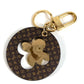 LOUIS VUITTON M00815 モノグラム ポルトクレパズルフラワー バッグチャーム キーホルダー モノグラムキャンバス ユニセックス ブラウン