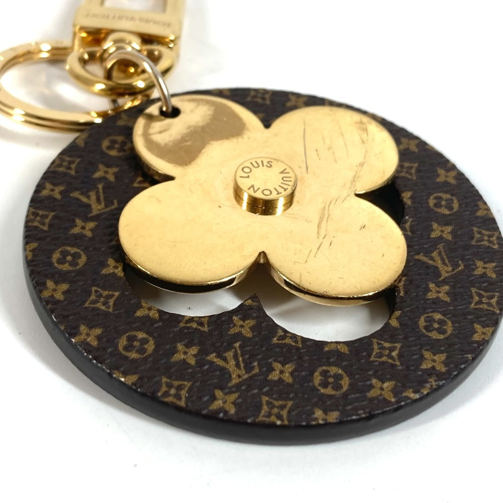 LOUIS VUITTON M00815 モノグラム ポルトクレパズルフラワー バッグチャーム キーホルダー モノグラムキャンバス ユニセックス ブラウン