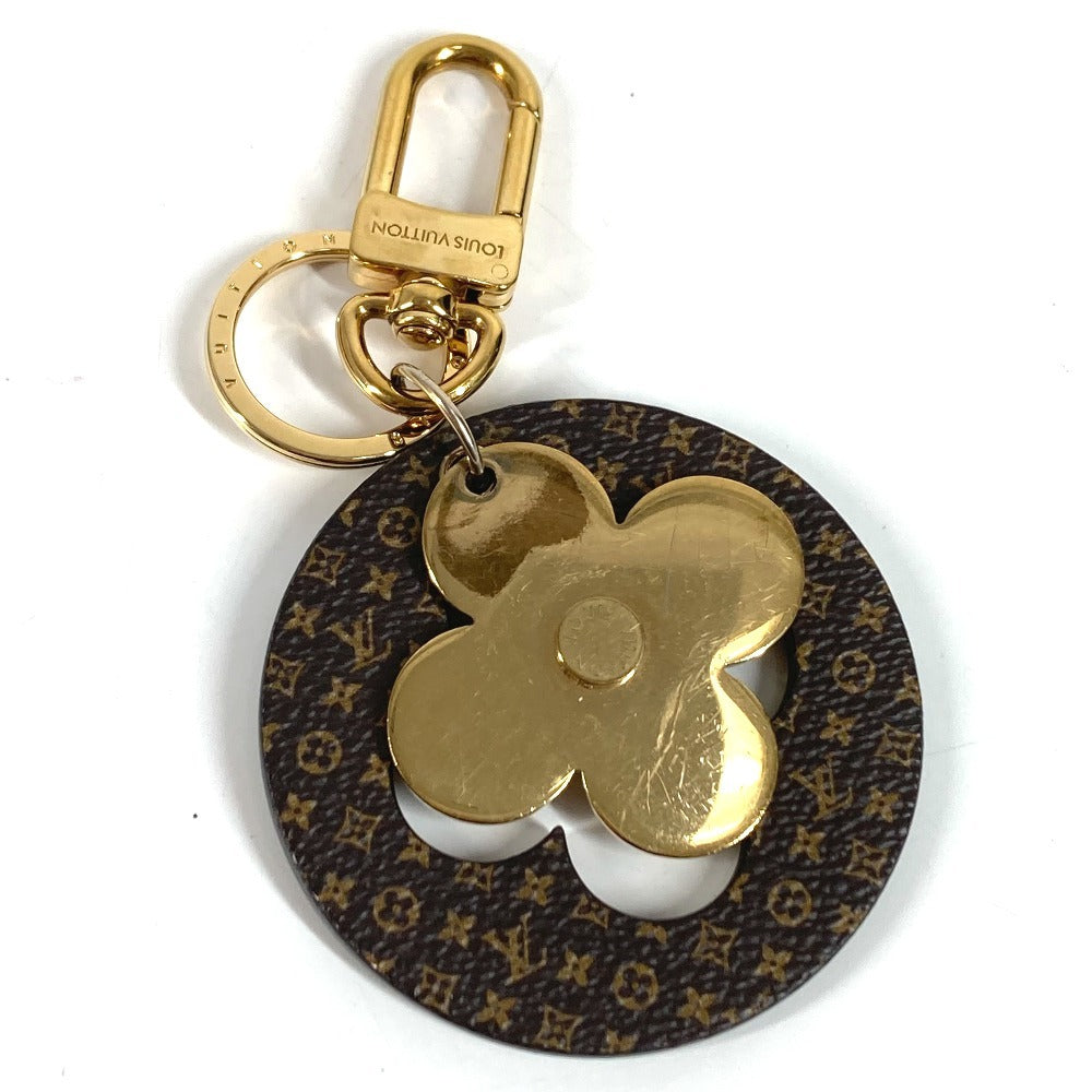 LOUIS VUITTON M00815 モノグラム ポルトクレパズルフラワー バッグチャーム キーホルダー モノグラムキャンバス ユニセックス ブラウン