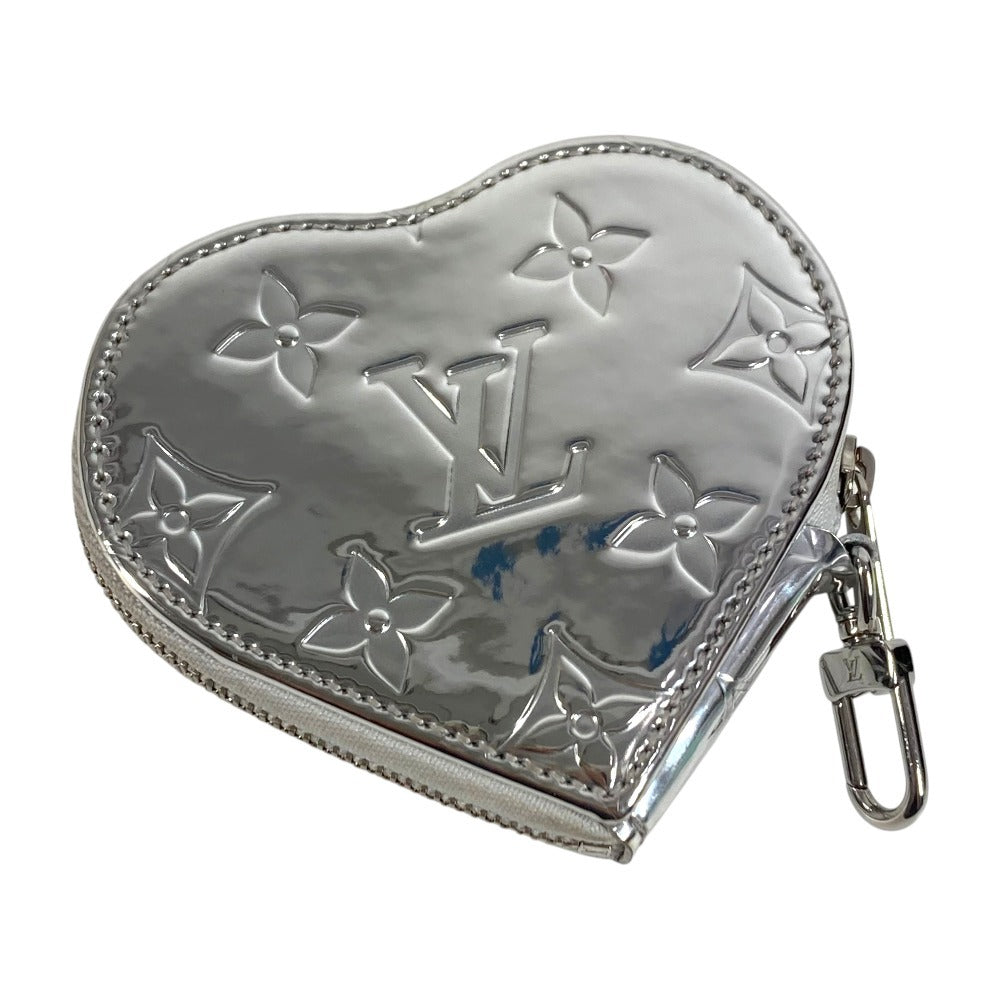 LOUIS VUITTON M83540 LV SKI Monogram Porte Monnaie Cœur Wallet Coin Purse Heart Coin Case Leather Unisex Silver