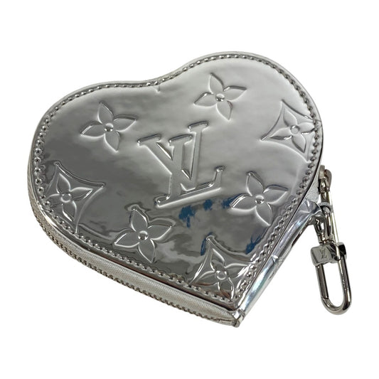 LOUIS VUITTON M83540 LV SKI モノグラム ポルト モネ･クール 財布 小銭入れ ハート コインケース レザー ユニセックス シルバー