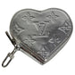 LOUIS VUITTON M83540 LV SKI Monogram Porte Monnaie Cœur Wallet Coin Purse Heart Coin Case Leather Unisex Silver