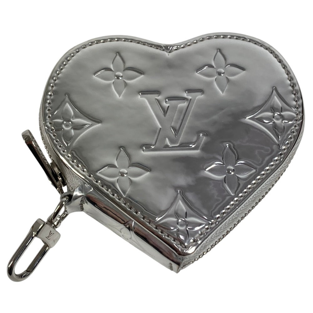 LOUIS VUITTON M83540 LV SKI Monogram Porte Monnaie Cœur Wallet Coin Purse Heart Coin Case Leather Unisex Silver
