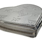 LOUIS VUITTON M83540 LV SKI Monogram Porte Monnaie Cœur Wallet Coin Purse Heart Coin Case Leather Unisex Silver