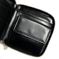 BVLGARI Logomania All-over Pattern Denim Round Zipper Compact Wallet Bi-fold Wallet Leather/Canvas Unisex Blue