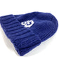 GUCCI 602886 Logo GG Beanie Hat Knit Cap Knit Hat Wool Unisex Blue