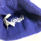 GUCCI 602886 Logo GG Beanie Hat Knit Cap Knit Hat Wool Unisex Blue