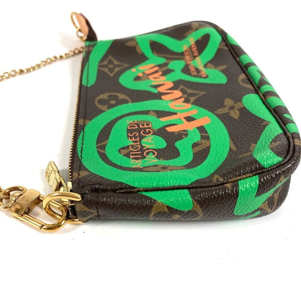 LOUIS VUITTON M67706 モノグラム ハワイ限定 ミニポシェットアクセソワール ハンドバッグ カバン チェーン ポーチ アクセサリーポーチ モノグラムキャンバス ユニセックス ブラウン