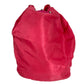 PRADA Triangle Logo Plate Drawstring Bag Handbag Pouch Nylon Women's Pink