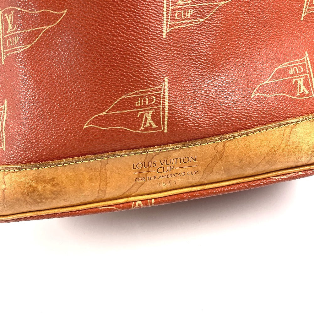 LOUIS VUITTON M80026 ルイヴィトンカップ 95 LVCUP サントロペ カバン 肩掛け 巾着バッグ ショルダーバッグ レザー/キャンバス ユニセックス アボガニー オレンジ