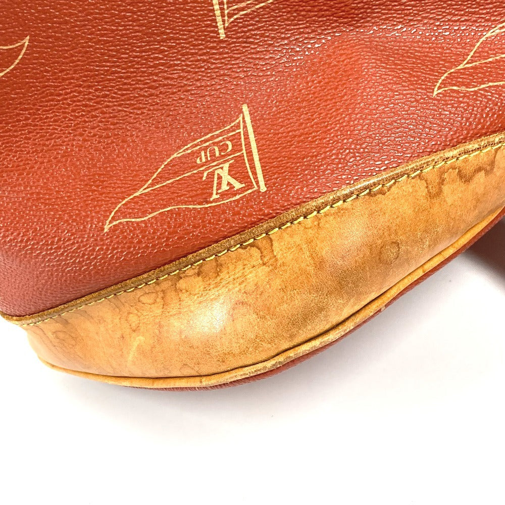 LOUIS VUITTON M80026 ルイヴィトンカップ 95 LVCUP サントロペ カバン 肩掛け 巾着バッグ ショルダーバッグ レザー/キャンバス ユニセックス アボガニー オレンジ