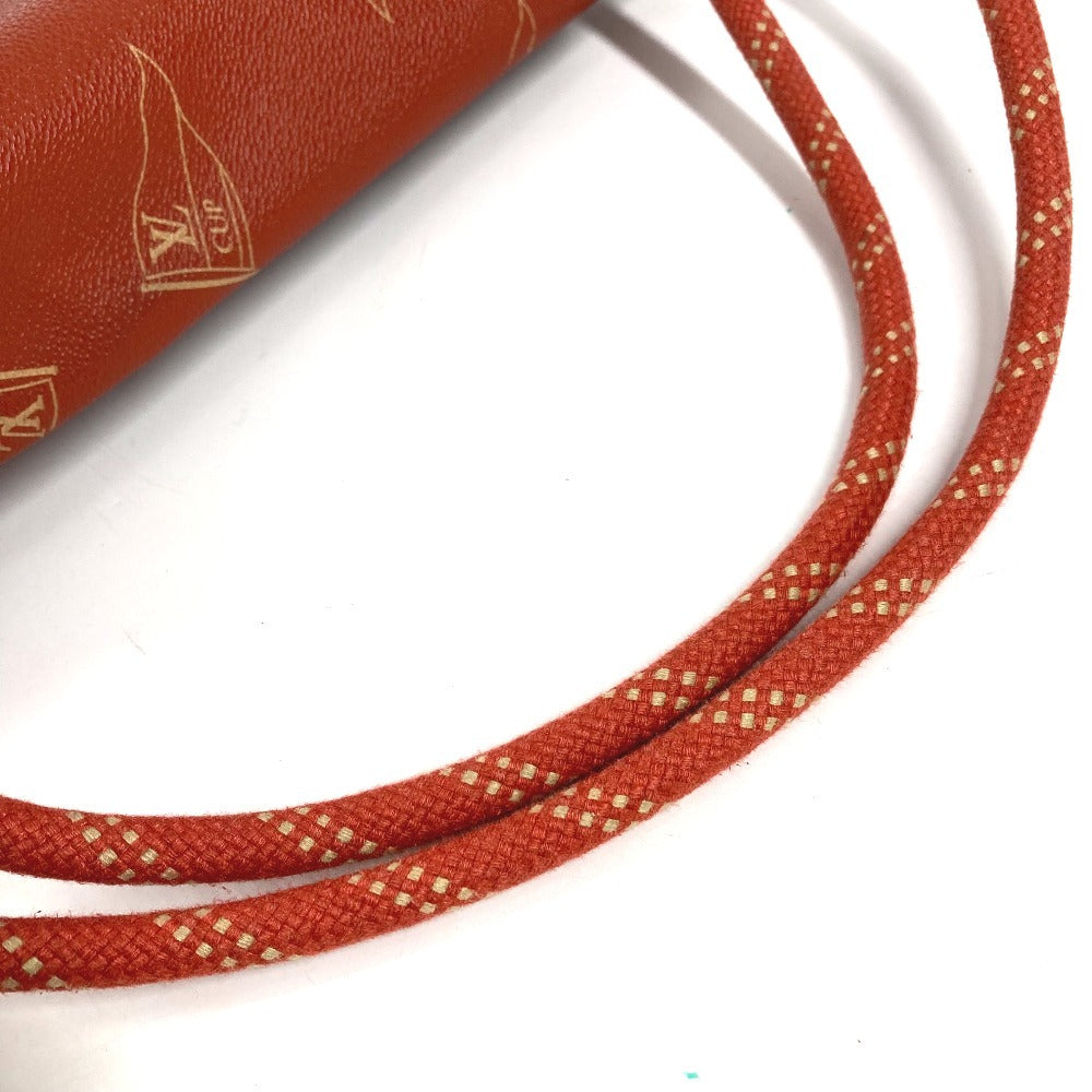 LOUIS VUITTON M80026 ルイヴィトンカップ 95 LVCUP サントロペ カバン 肩掛け 巾着バッグ ショルダーバッグ レザー/キャンバス ユニセックス アボガニー オレンジ