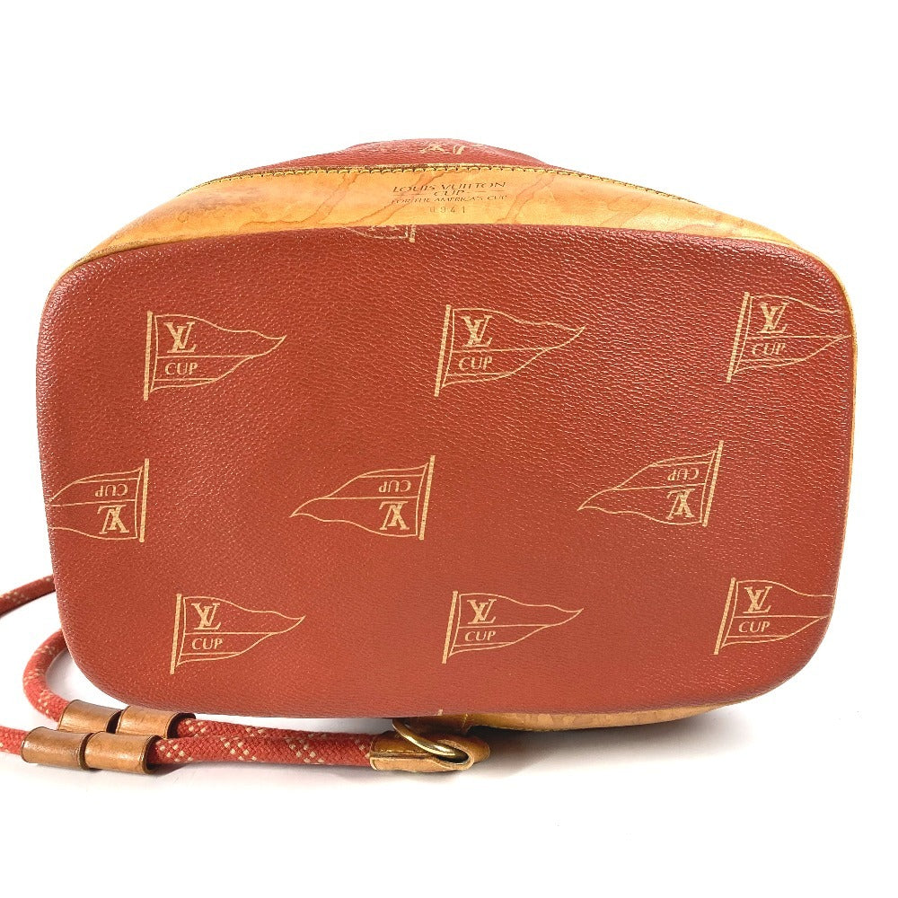 LOUIS VUITTON M80026 ルイヴィトンカップ 95 LVCUP サントロペ カバン 肩掛け 巾着バッグ ショルダーバッグ レザー/キャンバス ユニセックス アボガニー オレンジ