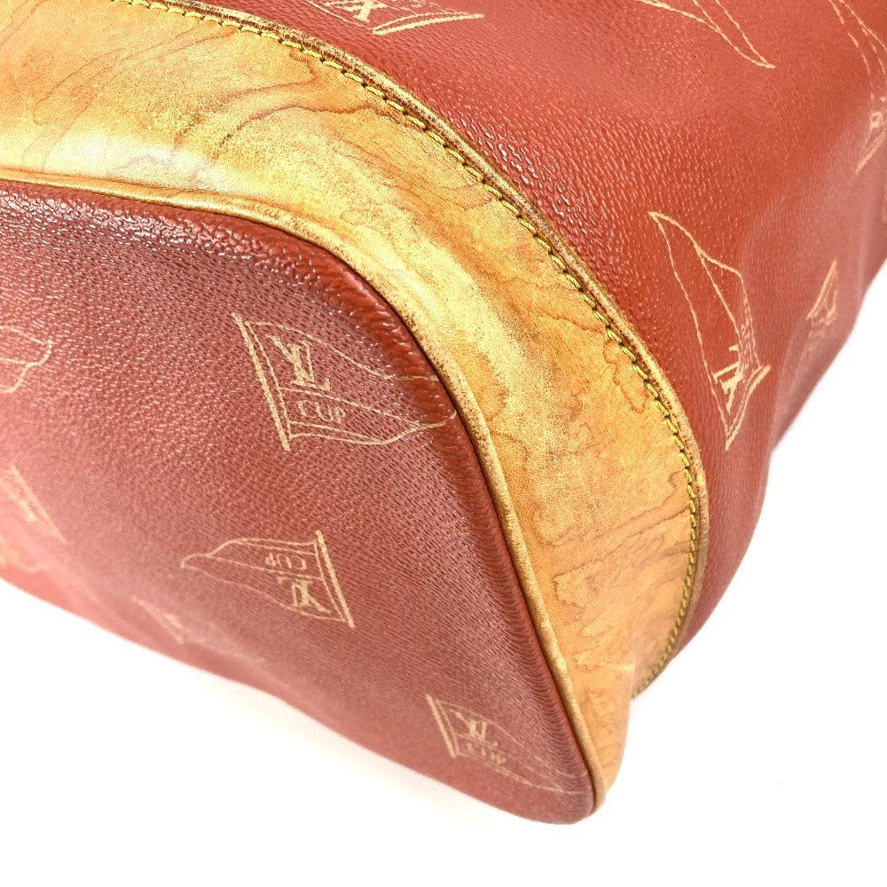 LOUIS VUITTON M80026 ルイヴィトンカップ 95 LVCUP サントロペ カバン 肩掛け 巾着バッグ ショルダーバッグ レザー/キャンバス ユニセックス アボガニー オレンジ