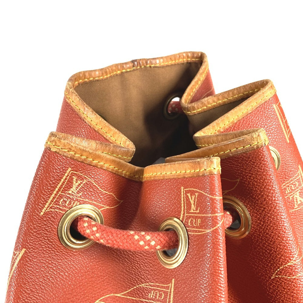 LOUIS VUITTON M80026 ルイヴィトンカップ 95 LVCUP サントロペ カバン 肩掛け 巾着バッグ ショルダーバッグ レザー/キャンバス ユニセックス アボガニー オレンジ