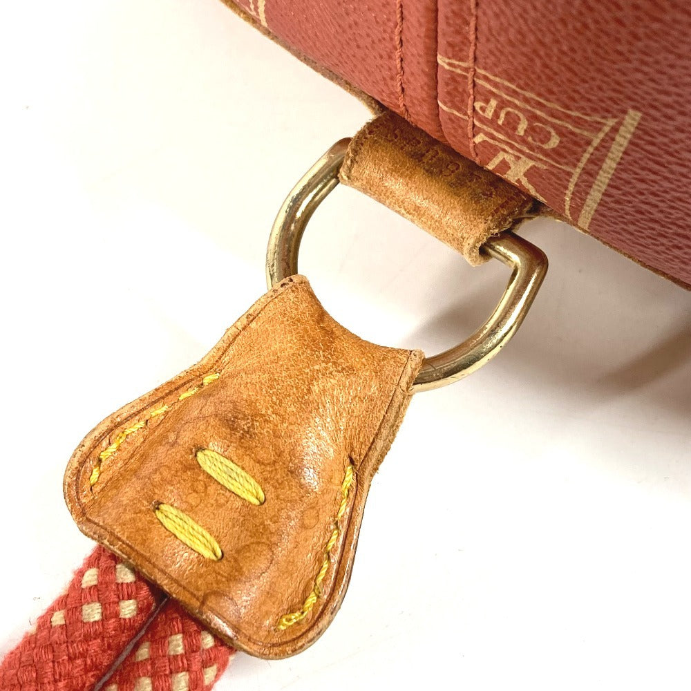 LOUIS VUITTON M80026 ルイヴィトンカップ 95 LVCUP サントロペ カバン 肩掛け 巾着バッグ ショルダーバッグ レザー/キャンバス ユニセックス アボガニー オレンジ