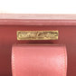CARTIER Logo Must Line Attache Case Bag Handbag Tote Bag Business Bag Leather Unisex Wine Red