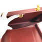 CARTIER Logo Must Line Attache Case Bag Handbag Tote Bag Business Bag Leather Unisex Wine Red