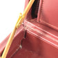 CARTIER Logo Must Line Attache Case Bag Handbag Tote Bag Business Bag Leather Unisex Wine Red