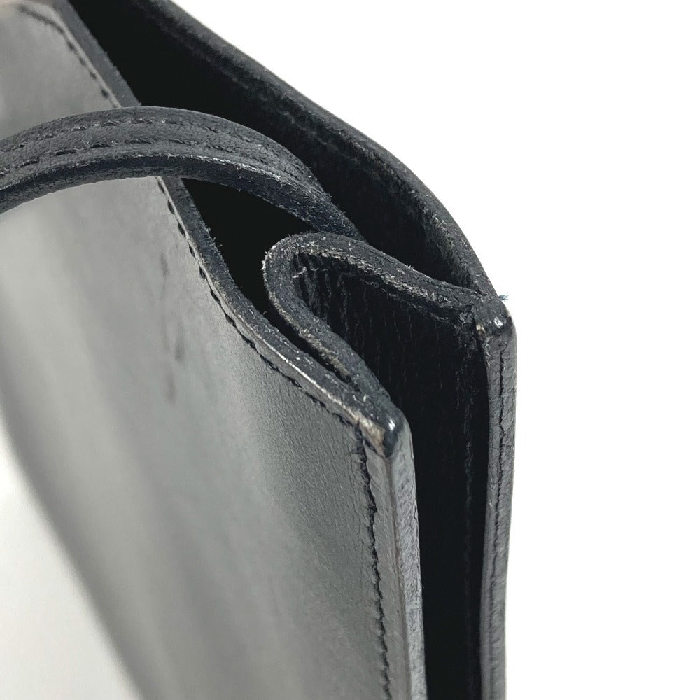 HERMES オニメトゥ カバン バッグ 斜め掛け ポシェット ショルダーバッグ ボックスカーフ ユニセックス ブラック