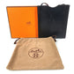 HERMES オニメトゥ カバン バッグ 斜め掛け ポシェット ショルダーバッグ ボックスカーフ ユニセックス ブラック