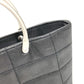 CHANEL メタルハンドル チョコバー カバン トートバッグ ハンドバッグ ナイロン レディース グレー
