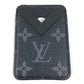 LOUIS VUITTON M12602 Monogram Eclipse Porte Cartes Magnétique Phone Accessory MagSafe Business Card Holder Pass Case Card Case Monogram Eclipse Canvas Unisex Black