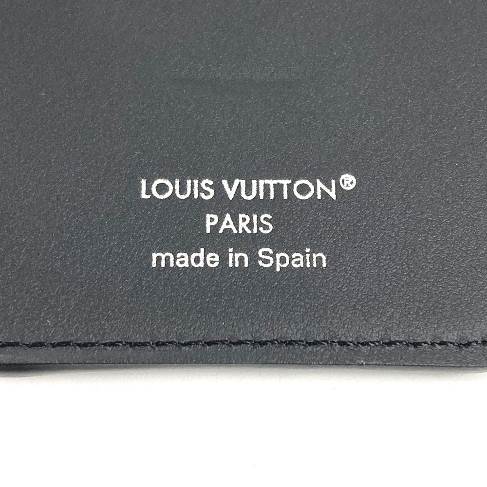 LOUIS VUITTON M12602 Monogram Eclipse Porte Cartes Magnétique Phone Accessory MagSafe Business Card Holder Pass Case Card Case Monogram Eclipse Canvas Unisex Black