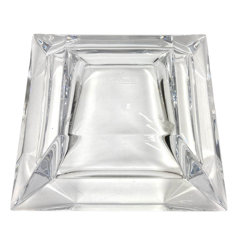 BVLGARI ローゼンタール Rosenthal ロゴ アッシュトレイ インテリア 灰皿 ガラス ユニセックス クリア