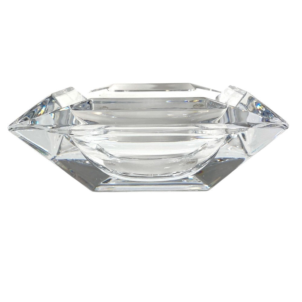 BVLGARI ローゼンタール Rosenthal ロゴ アッシュトレイ インテリア 灰皿 ガラス ユニセックス クリア