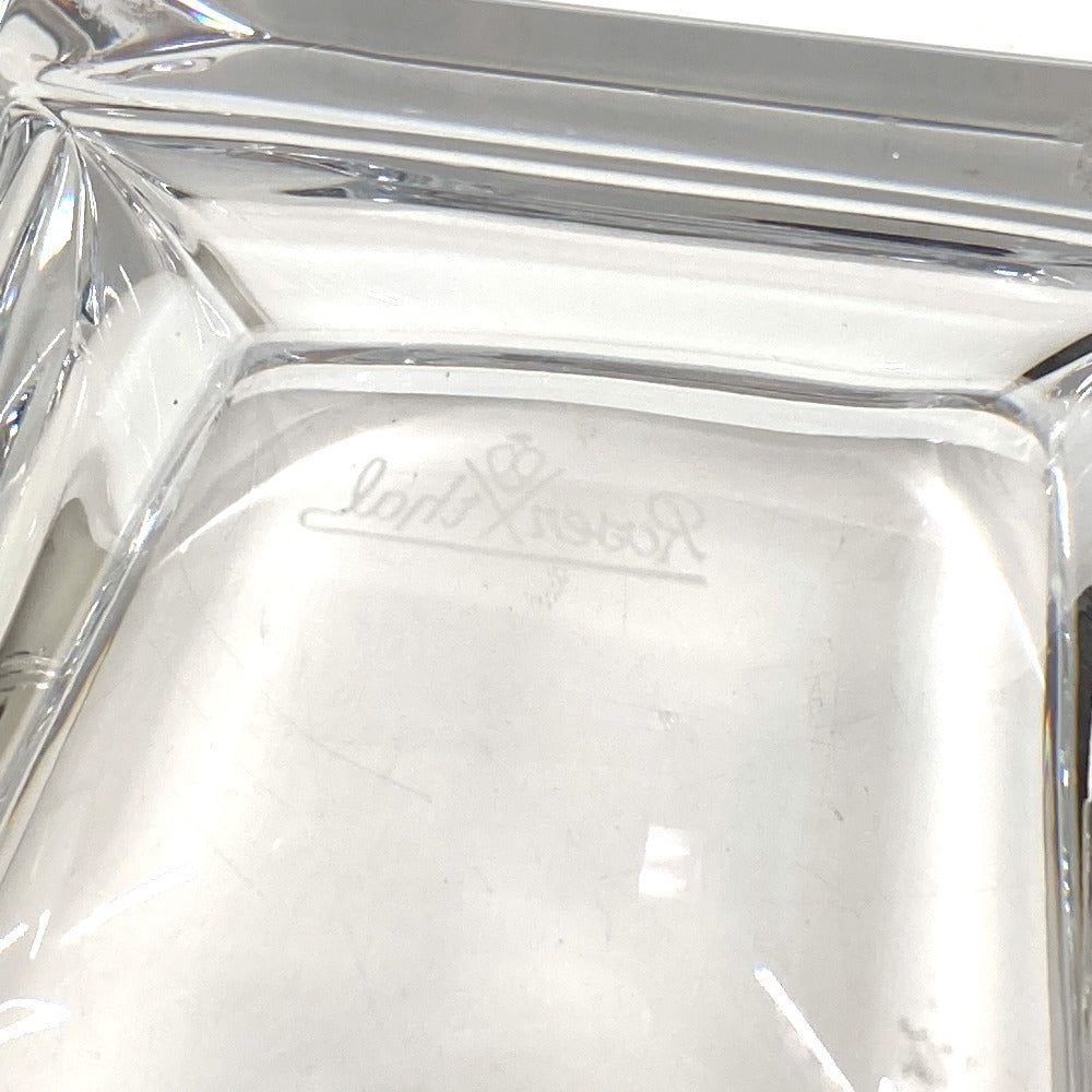 BVLGARI ローゼンタール Rosenthal ロゴ アッシュトレイ インテリア 灰皿 ガラス ユニセックス クリア