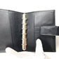CARTIER Trinity Logo System Organizer Stationery Diary Cover Leather Unisex Black