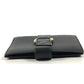 CARTIER Trinity Logo System Organizer Stationery Diary Cover Leather Unisex Black