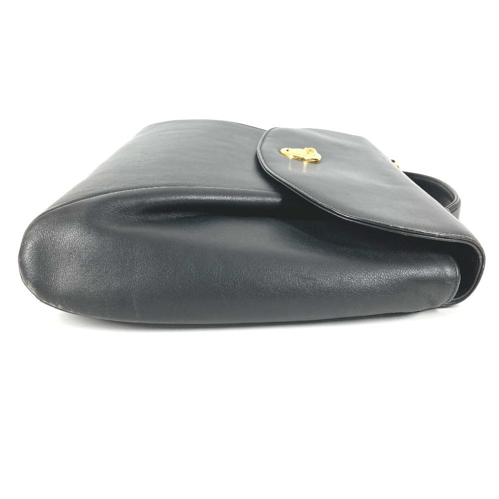 CARTIER Panthère Logo Bag Handbag Tote Bag Business Bag Leather Unisex Black