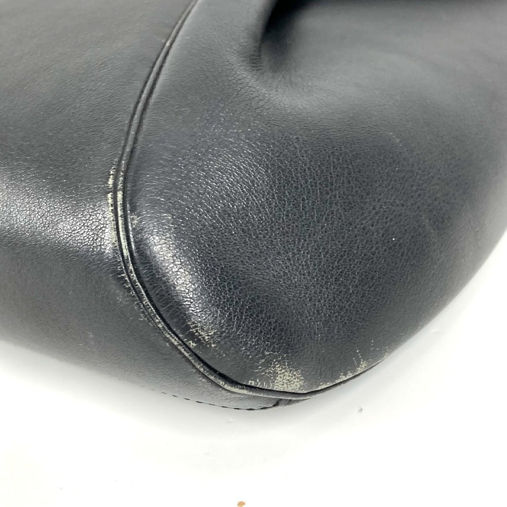 CARTIER Panthère Logo Bag Handbag Tote Bag Business Bag Leather Unisex Black