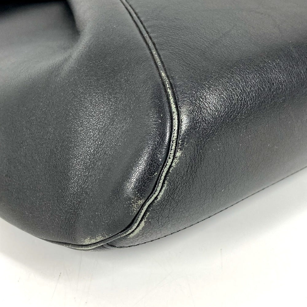 CARTIER Panthère Logo Bag Handbag Tote Bag Business Bag Leather Unisex Black