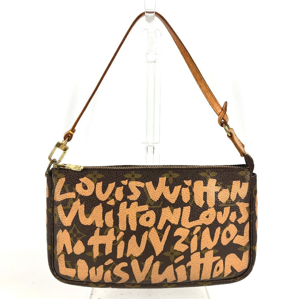 LOUIS VUITTON M92193 モノグラムグラフィティ ポシェット アクセソワール ハンドバッグ カバン 肩掛け アクセサリーポーチ ショルダーバッグ モノグラムグラフィティキャンバス レディース オレンジ