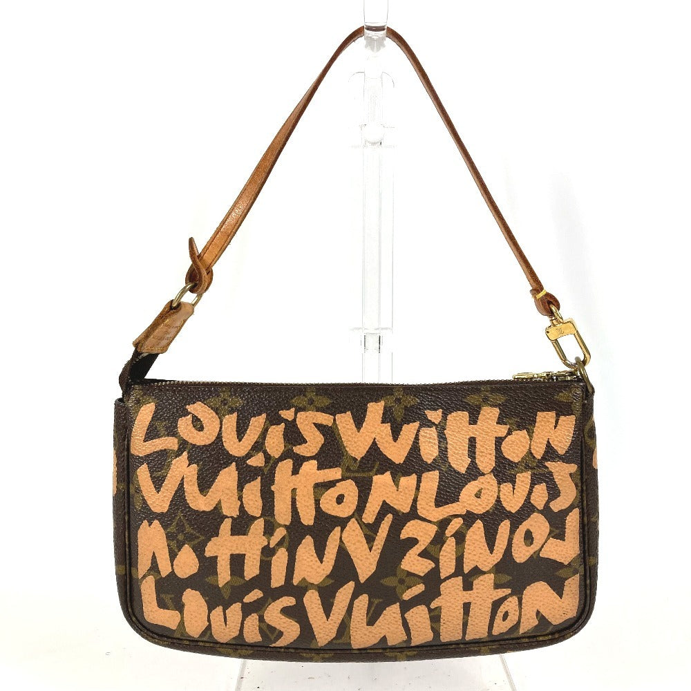 LOUIS VUITTON M92193 モノグラムグラフィティ ポシェット アクセソワール ハンドバッグ カバン 肩掛け アクセサリーポーチ ショルダーバッグ モノグラムグラフィティキャンバス レディース オレンジ