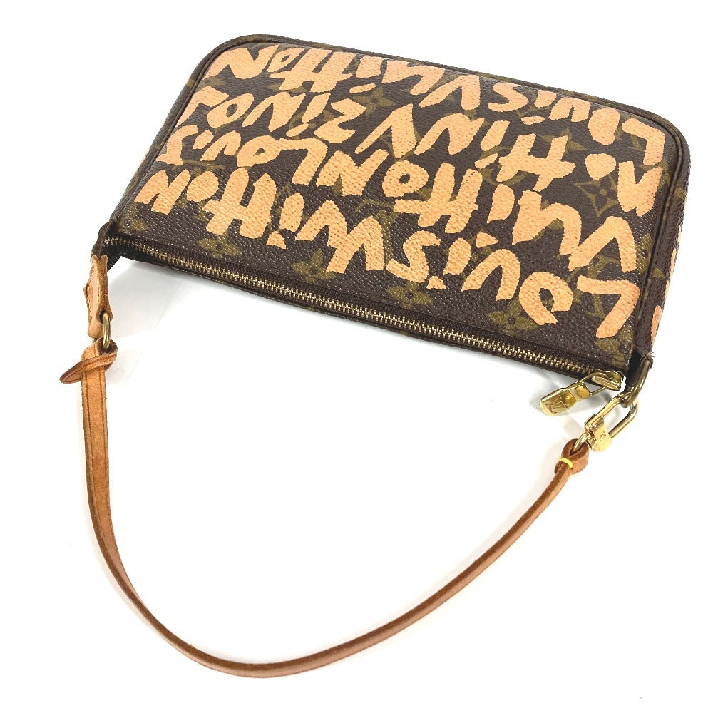 LOUIS VUITTON M92193 モノグラムグラフィティ ポシェット アクセソワール ハンドバッグ カバン 肩掛け アクセサリーポーチ ショルダーバッグ モノグラムグラフィティキャンバス レディース オレンジ