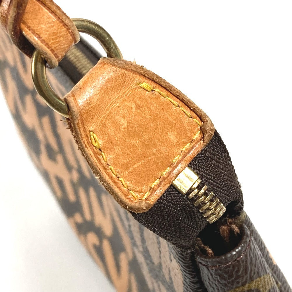 LOUIS VUITTON M92193 モノグラムグラフィティ ポシェット アクセソワール ハンドバッグ カバン 肩掛け アクセサリーポーチ ショルダーバッグ モノグラムグラフィティキャンバス レディース オレンジ