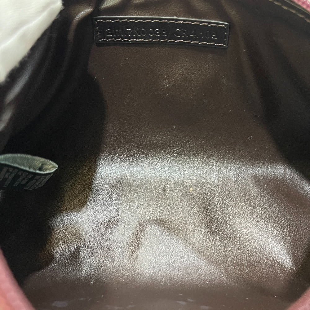 FENDI 7N0038 ズッカ ロゴ てんとう虫 ポーチ 小物入れ 収納 化粧ポーチ PVC ユニセックス ブラウン