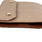 Salvatore Ferragamo Shoulder Bag Shoulder Wallet Gancini Logo Compact Wallet Trifold Wallet Leather Unisex Beige