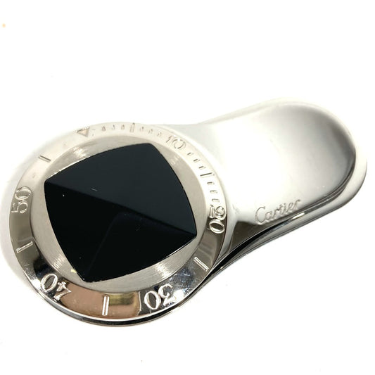 CARTIER ロゴ 財布 マネークリップ SS ユニセックス シルバー