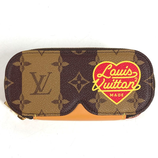 LOUIS VUITTON GI0717 モノグラム ストライプ NIGO エテュイリュネットGM エテュイ リュネット GM アイウェア 眼鏡 メガネケース サングラスケース ポーチ ポーチ モノグラムキャンバス ユニセックス ブラウン