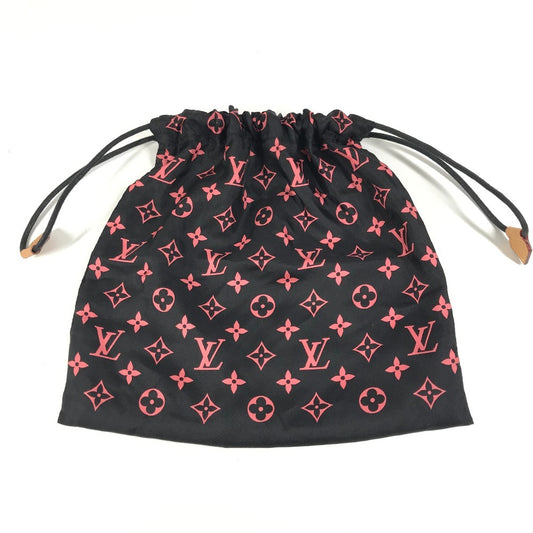LOUIS VUITTON MP2279 モノグラム ポーチ 付属品のポーチのみ 巾着ポーチ ポーチ シルク ユニセックス ブラック