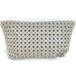 ISSEY MIYAKE BAOBAO กระเป๋าคลัตช์ 2 พับ กระเป๋าถือ โทนสีทูโทน วัสดุ PVC ใช้ได้ทั้งชายและหญิง สีเทาเบจ