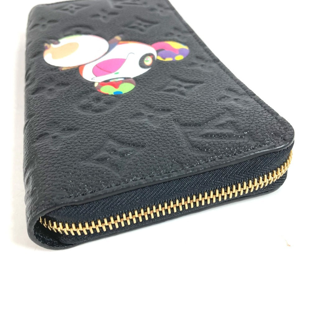 LOUIS VUITTON M14160 LV × TM Monogram Empreinte Zippy Wallet ลิมิเต็ดเฉพาะญี่ปุ่น ลายแพนด้าของ Takashi Murakami กระเป๋าสตางค์ซิปรอบ Monogram Empreinte Leather Unisex สี Noir Black